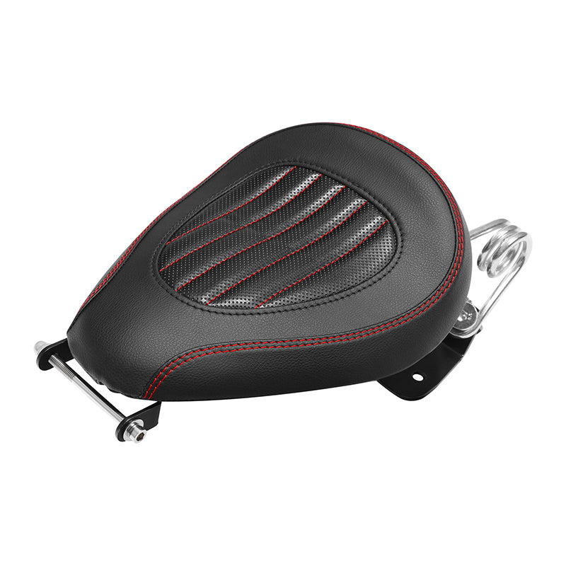 C.C.Rider Dyna Solo Spring Seat Chopper Style Motorcycle Seat For FXD / FXDWG Dyna Models Switchback Super Glide, 2007-2017