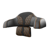 C.C.RIDER Indian Chieftain 2 Up Seat Touring Motorcycle Seat With Passenger Backrest Pad, 2014-2025