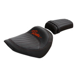 C.C. RIDER Softail Seat Driver And Passenger Seat 2 Up Seat For Street Bob Softail Standard FXBB FXST Custom Motorcyle Seat 2018-2024
