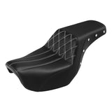 C.C. RIDER Dyna Step Up Seat 2 up Seat For Fat Bob FXD/FXDWG Lattice Stitching Studs Design, 2006-2017