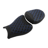 C.C. RIDER GSX1300R Front And Rear Seat Fit For SUZUKI Hayabusa GSX1300R Black Blue Stitch, 2008-2020