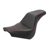 C.C. RIDER Softail Step Up Seat 2 up Seat Carbon Fiber For Softail Street Bob FXBB Standard FXST Models 2018-2024