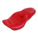 C.C. RIDER Touring Seat 2 up Seat Driver Passenger Seat For Harley Touring Street Glide Road Glide Electra Glide, 2008-2023