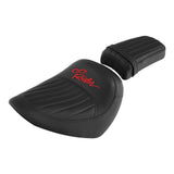 C.C. RIDER Softail Seat Driver And Passenger Seat 2 Up Seat For Street Bob Softail Standard FXBB FXST Custom Motorcyle Seat 2018-2024