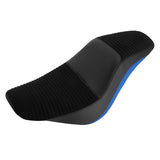 C.C. RIDER Softail Seat Low Rider S ST Blue Trimming Alcantara Seat Driver Passenger Seat Low Rider FXLR FXLRS FXLRST 2018-2024