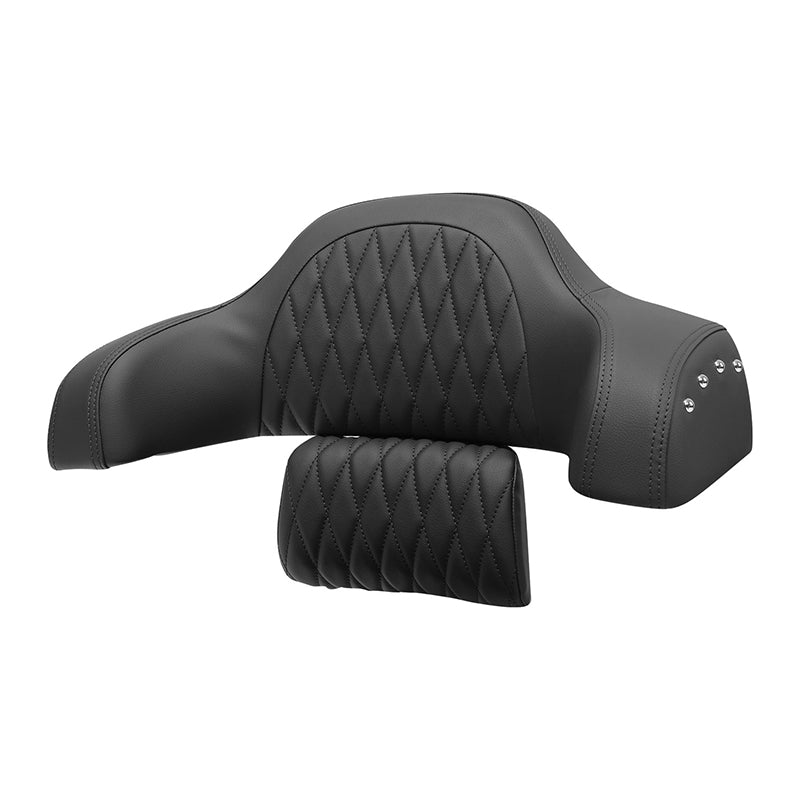 C.C.RIDER Indian Chieftain Passenger Backrest Pad King Touring Trunk Backrest, 2014-2025