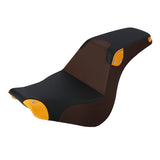 C.C. RIDER Softail Step Up Seat 2 Up Seat For Softail Standard Street Bob FXBB Standard FXST, 2018-2023