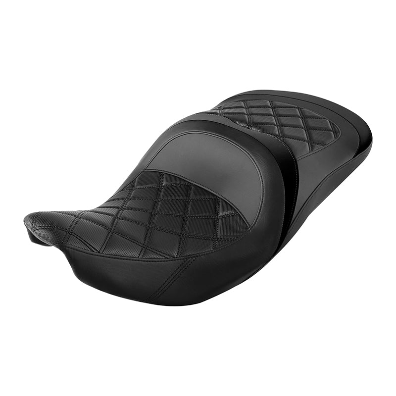 C.C.RIDER Indian Chieftain 2 Up Seat Touring Motorcycle Seat Diamond Stitching, 2014-2025
