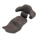 C.C.RIDER Indian Chieftain 2 Up Seat Touring Motorcycle Seat With Passenger Backrest Pad, 2014-2025
