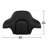 C.C. RIDER King Passenger Backrest King Tour Pack Trunk Backrest For Touring Road Glide Electra Glide Street Glide Road King, 2014-2023