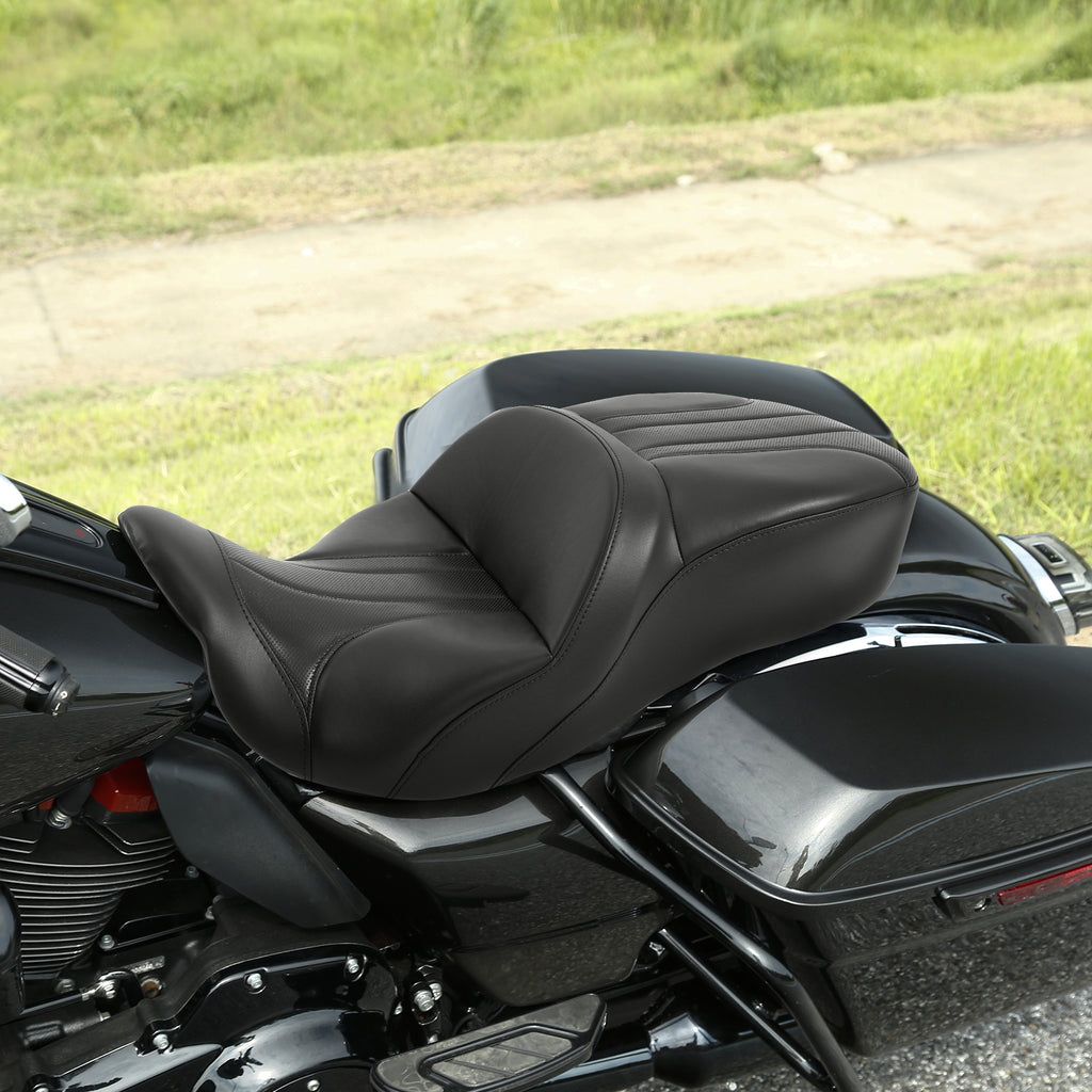 Road King Seat Low-Profile Rider And Passenger Seat 2-Up