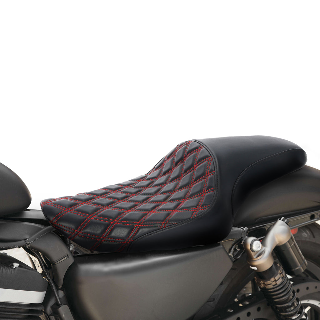 thumbnail image 2 of GOODFITMENT One Piece Black Synthetic Leather Seat For Harley Sportster 883/1200 (2010-2016) 2 of 6