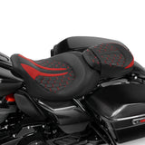 Gel Seat Touring Seat Two Piece Seat Low Profile Driver Passenger Seat For Road Glide Street Glide Road King, 2009-2023