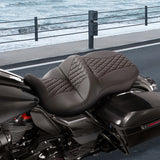 C.C. RIDER Touring Seat 2 Up Seat Driver Passenger Seat Cosmo For Harley CVO Road Glide Electra Glide Street Glide Road King, 2009-2023