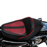 C.C. RIDER Sportster Seat Café Racer Seat For Sportster Iron 883 Iron1200 XL883 XL1200 Custom Motorcycle Seat Crocodile Print, 2010-2023