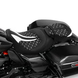 Gel Seat Touring Seat Two Piece Seat Low Profile Driver Passenger Seat For Road Glide Street Glide Road King, 2009-2023