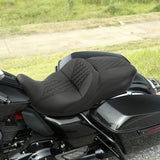 C.C. RIDER Touring Seat 2 Up Seat Driver Passenger Seat Cosmo For Harley CVO Road Glide Electra Glide Street Glide Road King, 2009-2023