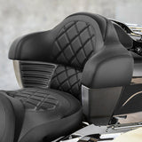 C.C.RIDER Indian Chieftain 2 Up Seat Touring Motorcycle Seat Diamond Stitching, 2014-2025