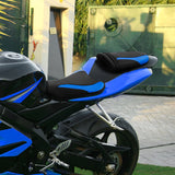 C.C. RIDER GSX-R1000 Front And Rear Seat Fit For SUZUKI GSXR1000 Blue Triming, 2005, 2006