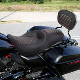 C.C. RIDER Passenger Backrest Sissy Bar Backrest For Harley Touring CVO Road Glide Street Glide Road King Electra Glide