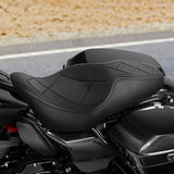C.C. RIDER Touring Seat 2 up Seat Driver Passenger Seat Custom Motorcycle Seat For Harley Touring Street Glide Road Glide Electra Glide, 2008-2023