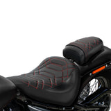 C.C. RIDER Softail Seat Driver And Passenger Seat 2 Up Seat For Street Bob Softail Standard FXBB FXST 2018-2023