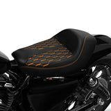 C.C. RIDER Harley Sportster Seat Honeycomb Stitching Seat For Sportster Iron 883 Iron1200 XL883 XL1200 Custom Motorcycle Seat, 2010-2023