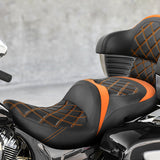 C.C.RIDER Indian Chieftain 2 Up Seat Touring Motorcycle Seat Diamond Stitching, 2014-2024