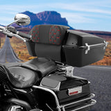C.C. RIDER Razor Chopped Pack Trunk Backrest Passenger Backrest Pad For Harley Touring CVO Road Glide Electra Glide Road King, 1997-2013