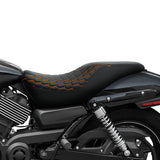 C.C. RIDER Street Seat 2 Up Seat Orange Pattern Motorcycle Seat For Street 500 750 XG500 XG750, 2015-2023
