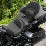 C.C. RIDER King Passenger Backrest King Tour Pack Trunk Backrest For Touring Road Glide Electra Glide Street Glide Road King, 2014-2023