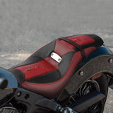 C.C. RIDER Indian Scout 2 Up Seat Driver Passenger Sport Seat Contrast Color Alligator Pattern For Indian Scout Sixty 100th Aniversary, 2015-2024