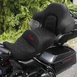 C.C. RIDER King Passenger Backrest King Tour Pack Trunk Backrest For Touring Road Glide Electra Glide Street Glide Road King, 2014-2023