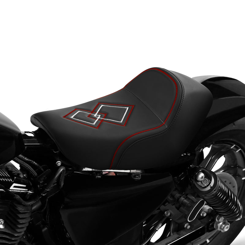 C.C. RIDER Harley Sportster Seat Café Racer Seat For Sportster Iron 883 Iron1200 XL883 XL1200 Custom Motorcycle Seat, 2010-2023
