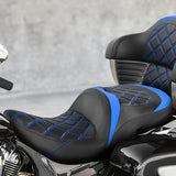 C.C.RIDER Indian Chieftain 2 Up Seat Touring Motorcycle Seat Diamond Stitching, 2014-2024