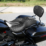 C.C. RIDER Passenger Backrest Sissy Bar Backrest For Harley Touring CVO Road Glide Street Glide Road King Electra Glide