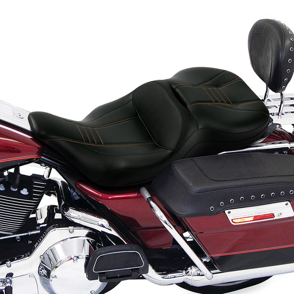 C.C. RIDER Touring Seat 2 Up Seat Driver Passenger Seat For Harley CVO ...
