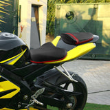 C.C. RIDER GSX-R1000 Front And Rear Seat Fit For SUZUKI GSXR1000 Black Red Stitch, 2005, 2006