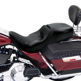 C.C. RIDER Touring Seat 2 Up Seat  Driver Passenger Seat For Harley CVO Road Glide Electra Glide Street Glide Road King Black Color, 1997-2007