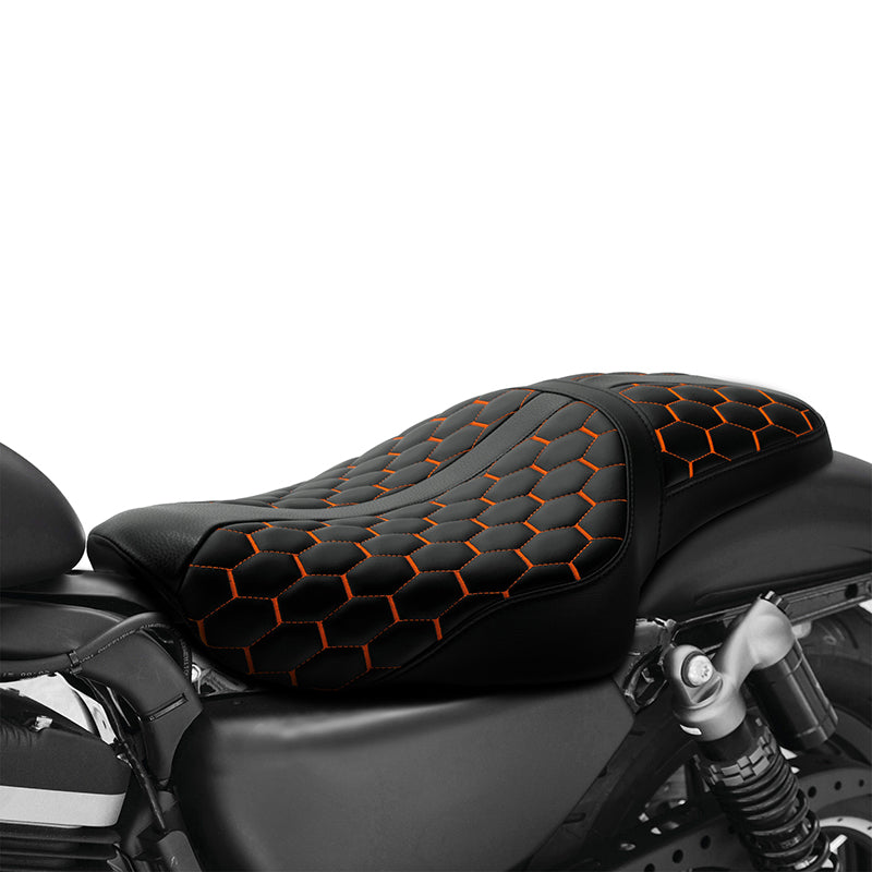 RIDER Orange Honeycomb Sportster Seat up Seat Iron 883 Iron