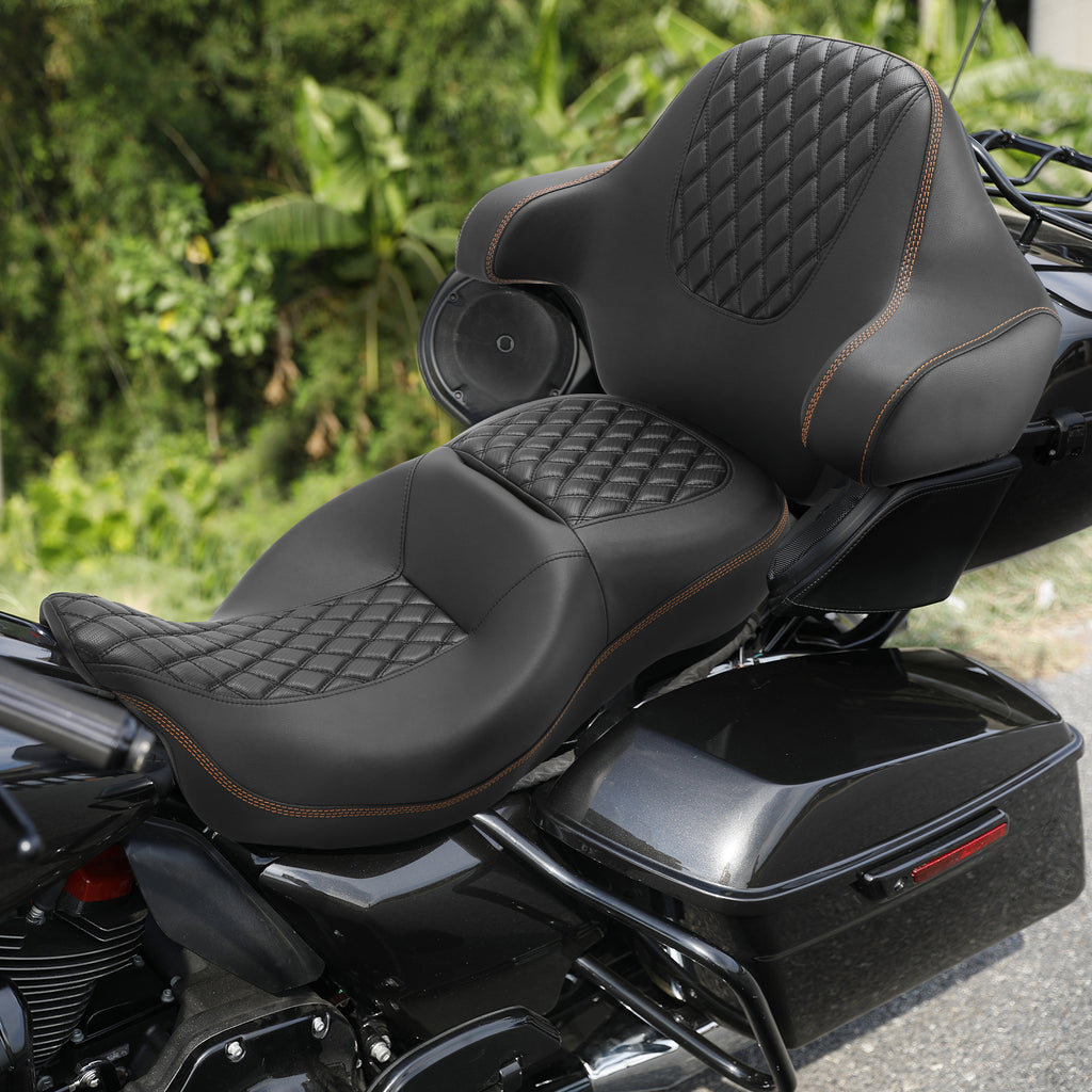 Low-Profile Seat Set For Harley Touring Street Glide Road King 2009-2021  2020 US