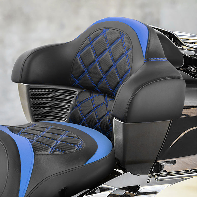 C.C.RIDER Indian Chieftain Passenger Backrest Pad King Touring Trunk Backrest, 2014-2025