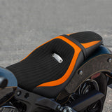 C.C. RIDER Indian Scout 2 Up Seat Driver Passenger Sport Seat Alcantara Leather For Indian Scout Sixty 100th Aniversary Scout ABS, 2015-2024
