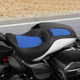 C.C. RIDER Touring Seat 2 up Seat Driver Passenger Seat For Harley Touring Street Glide Road Glide Electra Glide, 2008-2023