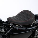 C.C. RIDER Sportster Seat Solo Spring Seat Iron 883 Iron 1200 Bobber Seat Chopper Seat, Brown, 2004-2023