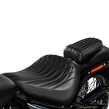 C.C. RIDER Softail Seat Driver And Passenger Seat 2 Up Seat Motorcycle Seats Cover For Street Bob Softail Standard FXBB FXST Black Orange 2018-2024