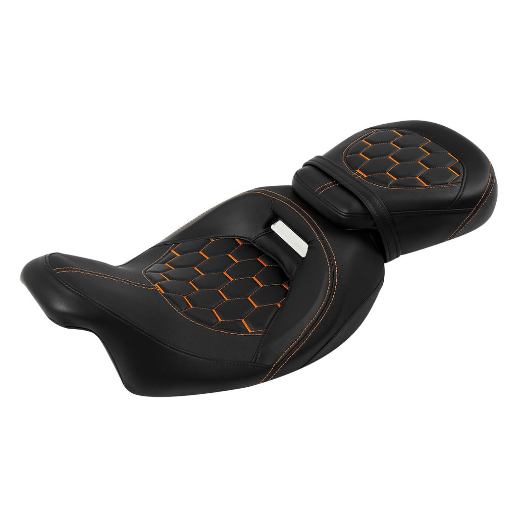 C.C. RIDER Touring Seat Two Piece 2 Up Seat Low Profile Driver