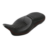 C.C. RIDER Touring Seat 2 Up Seat Driver Passenger Seat Diamond Grip For Harley CVO Road Glide Electra Glide Street Glide Road King, 2009-2023