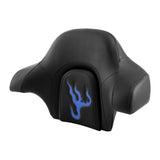 C.C. RIDER Touring Seat Driver Passenger Seat With Backrest For Harley CVO Road Glide Electra Glide Street Glide Road King, Black Blue, 2014-2023