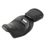 C.C. RIDER Touring Seat 2 Up Seat Low Profile Driver Passenger Seat For Road Glide Street Glide Road King, 2009-2023